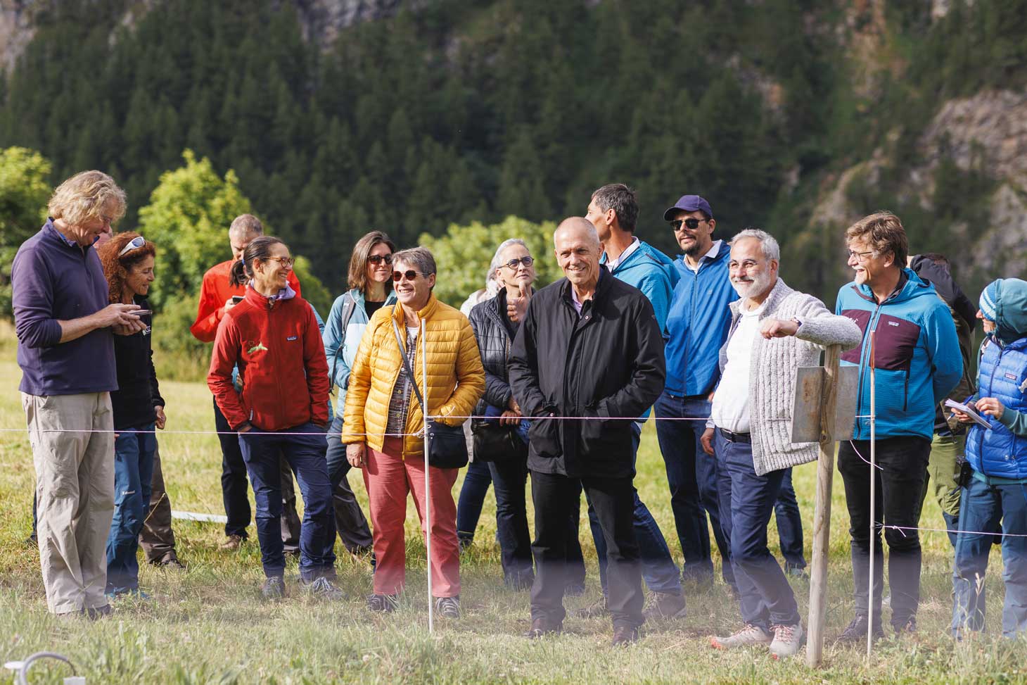 Visite de terrain de la délégation scientifique sur l'expérience Vivalp