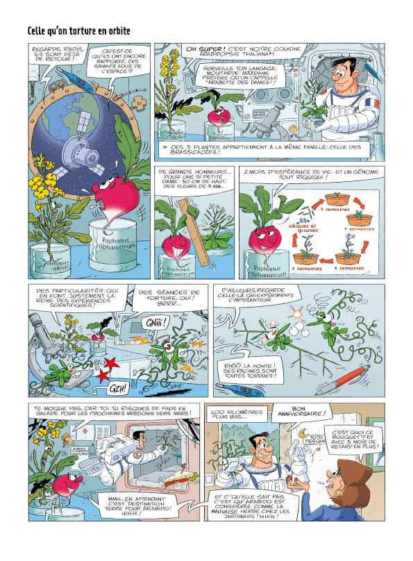 Planche de BD extraite d'Incroyables végétaux. Bamboo édition