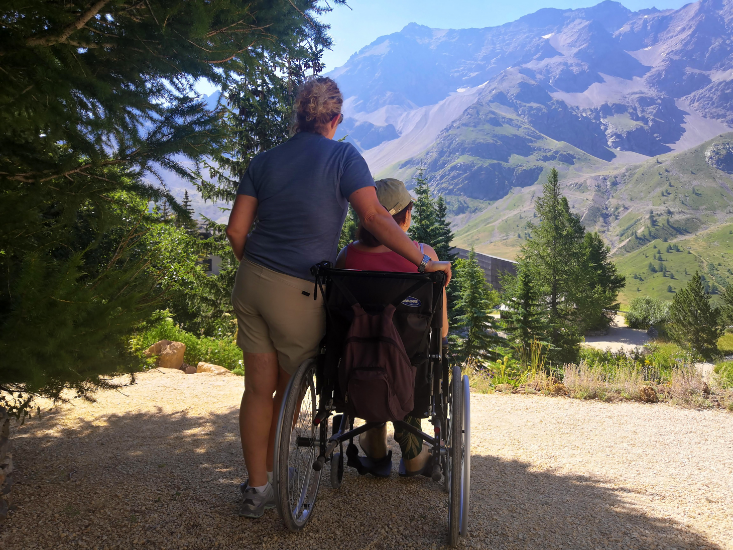 Un jardin accessible aux personnes à mobilité réduite