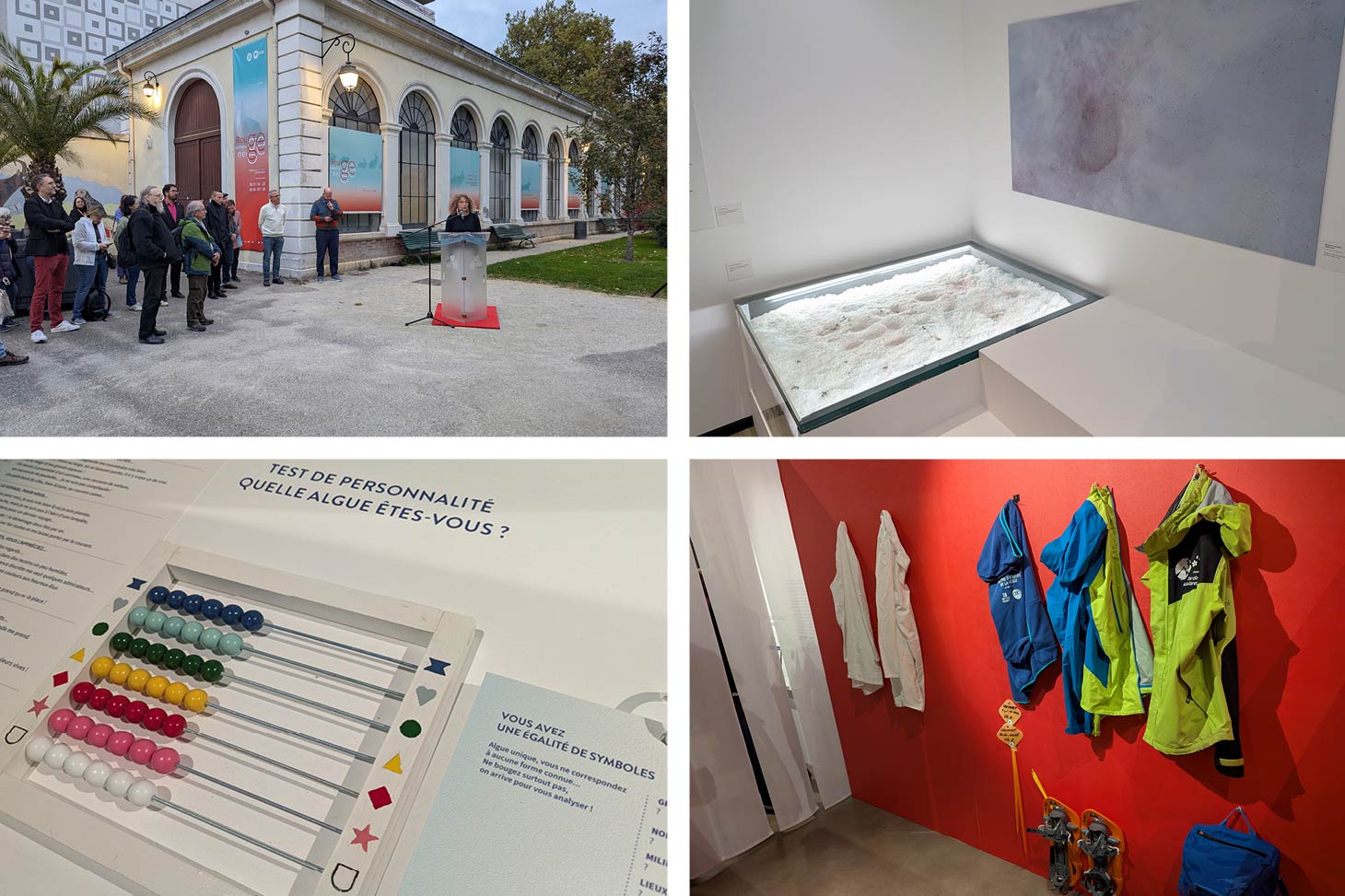 Photos prises lors de l'inauguration de l'exposition