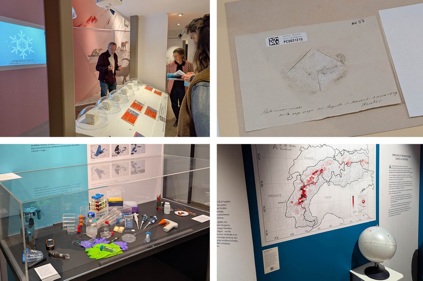 Photos prises lors de l'inauguration de l'exposition