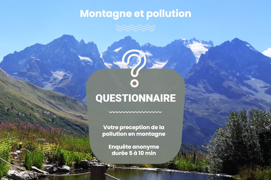 enquête perception pollution en montagne